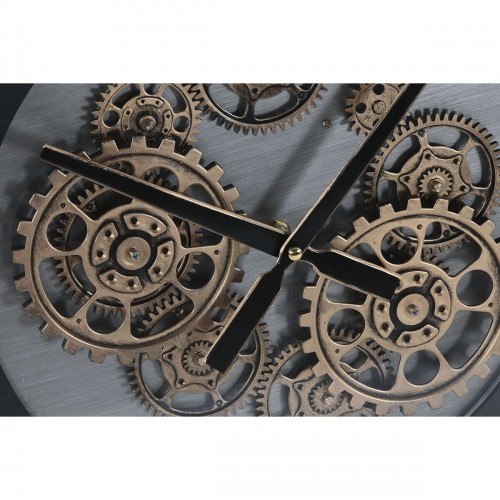 Настенное часы Home ESPRIT Чёрный Металл Стеклянный 60 x 8 x 60 cm image 3