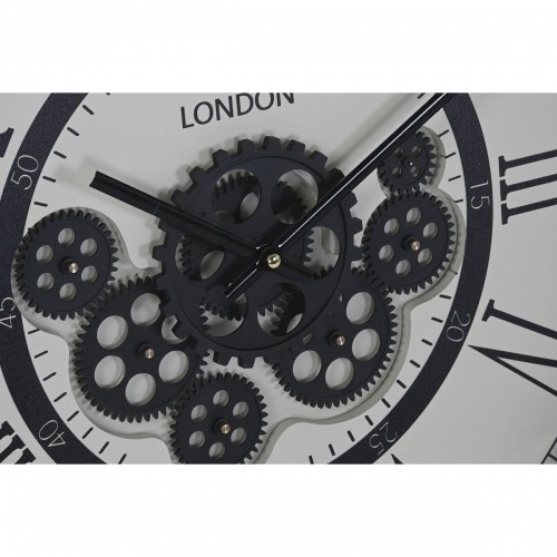Настенное часы Home ESPRIT Белый Чёрный Темно-серый Железо Деревянный MDF 54 x 8 x 55 cm image 3