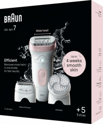 BRAUN Silk 7 epilators ar piederumiem - SE7-060 image 3