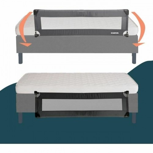 Bed safety rail Looping BL5003G 44 x 150 cm Grey image 3