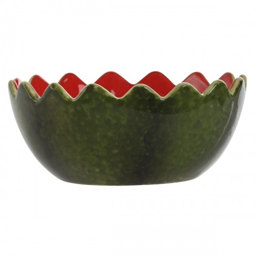 Uzkodu Bļoda Home ESPRIT Sarkans Zaļš Keramika Arbūzs 15 x 15 x 6,5 cm image 3