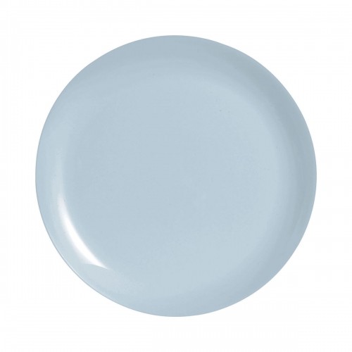 Flat Plate Luminarc Diwali Paradise Blue Glass 25 cm (24 Units) image 3