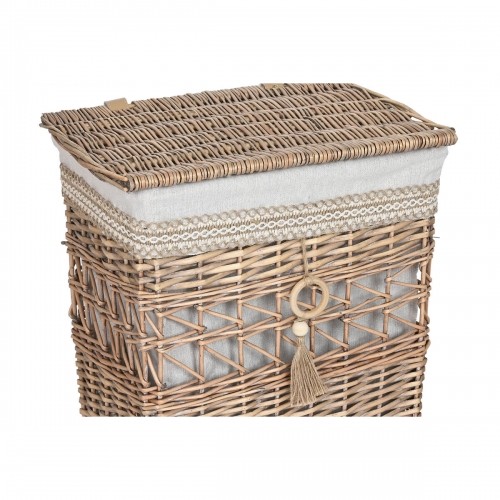 Laundry basket Home ESPRIT Beige Natural wicker Shabby Chic 47 x 35 x 55 cm 5 Pieces image 3