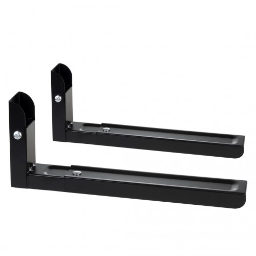 Maclean MC-915 B Universal Microwave Bracket Holder Wall Mount Adjustable Solid Metal Kitchen 30kg Black image 3