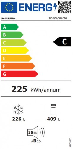 Холодильник Samsung RS6GA884CB1/EG, Side-by-Side image 3