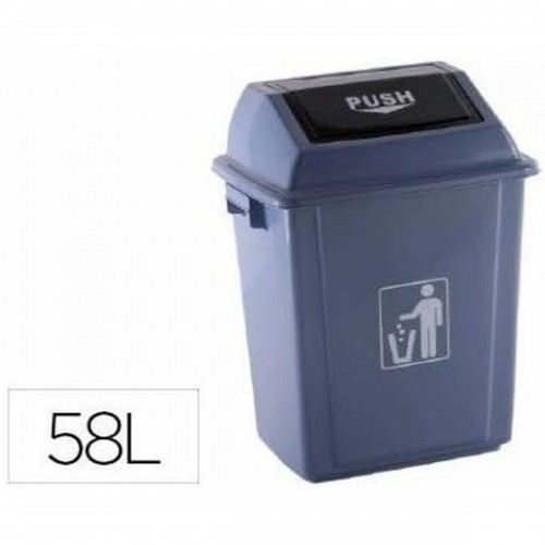 Rubbish bin Q-Connect KF16746 Grey Plastic 58 L image 3