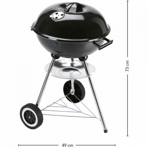 Coal Barbecue with Cover and Wheels Landmann Black 49 x 45 x 73 cm image 3