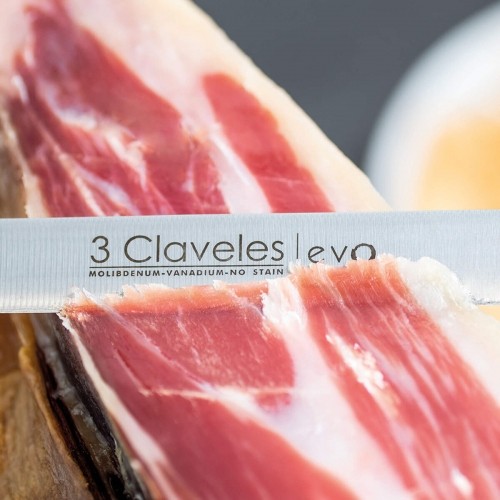 Ham knife and sharpening steel set 3 Claveles Evo 25 cm 2 Pieces image 3