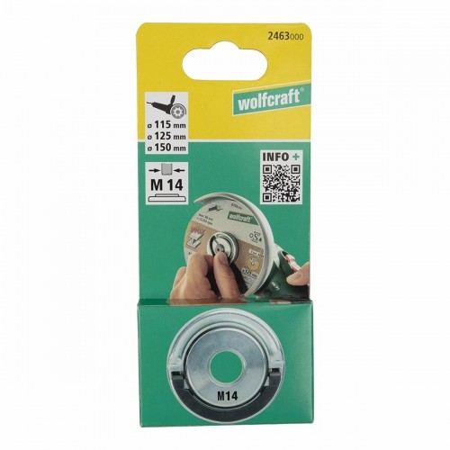 Quick fixing nut for angle grinder Wolfcraft 2463000 Ø 45 mm M14 image 3