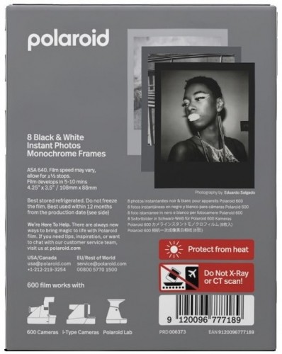 Polaroid 600 B&W Monochrome Frames image 3