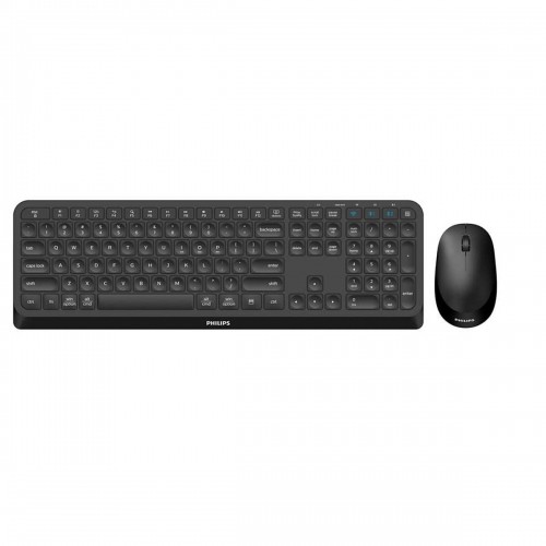 Клавиатура и мышь Philips SPT6407B/16 Чёрный Qwerty US image 3