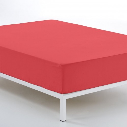 Fitted bottom sheet Alexandra House Living Red 200 x 200 cm image 3