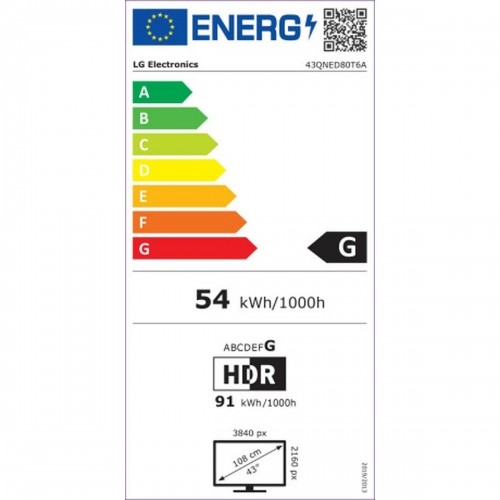 Смарт-ТВ LG 43QNED80T6A 4K Ultra HD 43" QNED image 3