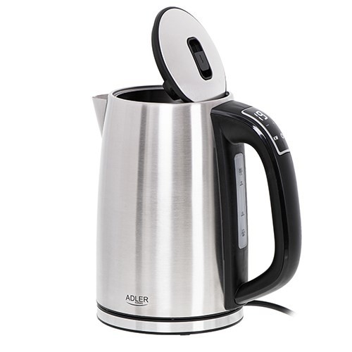 Adler AD 1340 electric kettle 1.7 L 2200 W Black, Silver image 3