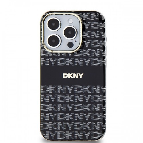 DKNY DKHMP15LHRHSEK iPhone 15 Pro 6.1" czarny|black hardcase IML Mono & Stripe MagSafe image 3