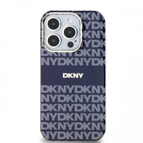DKNY DKHMP15LHRHSEB iPhone 15 Pro 6.1" niebieski|blue hardcase IML Mono & Stripe MagSafe image 3