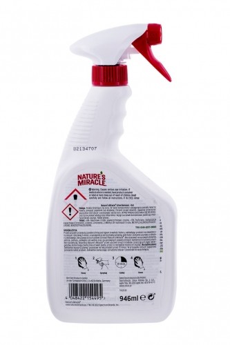 NATURE'S MIRACLE Urine Remover Cat - Spray for cleaning and removing dirt  - 946 ml image 3