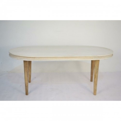 Обеденный стол DKD Home Decor Белый Позолоченный Латунь Древесина манго 180 x 90 x 76 cm image 3