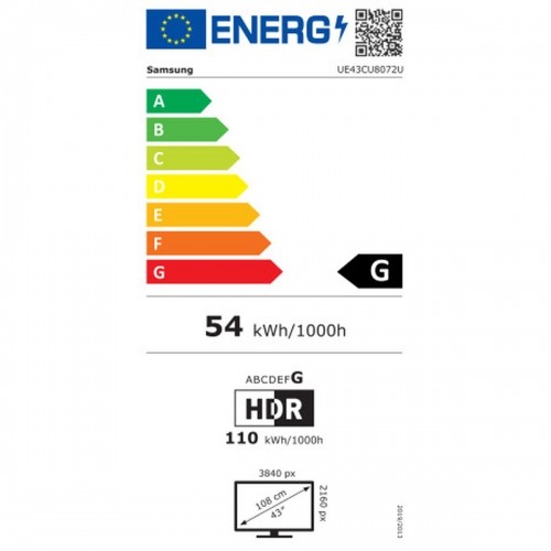 Смарт-ТВ Samsung UE43CU8072U 4K Ultra HD 43" LED HDR image 3