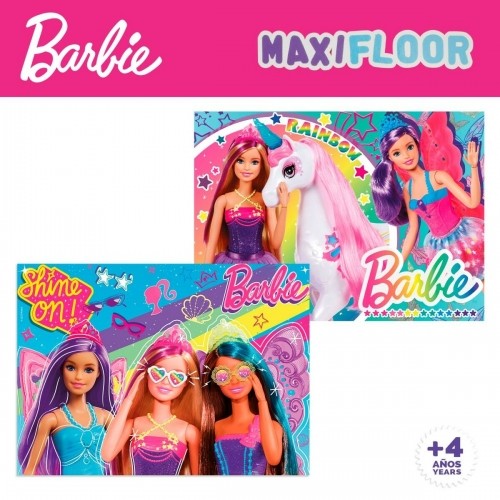 4-Puzzle Set Barbie MaxiFloor 192 Pieces 35 x 1,5 x 25 cm image 3