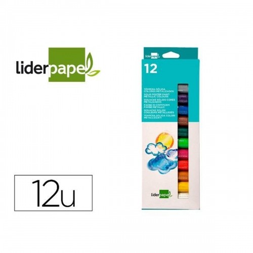 Краски Liderpapel TP72 Разноцветный (12 Предметы) image 3