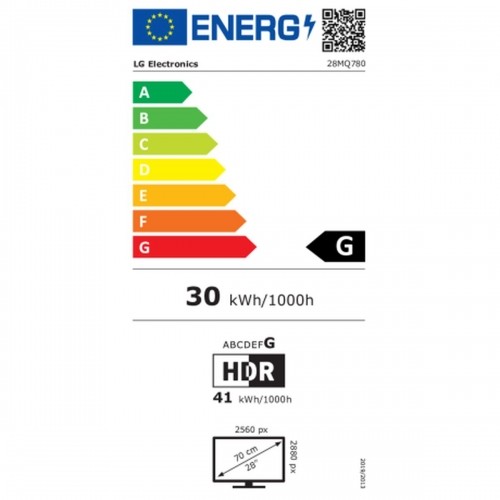 Spēļu Monitors Videowall LG 28MQ780-B 27" Quad HD 60 Hz image 3