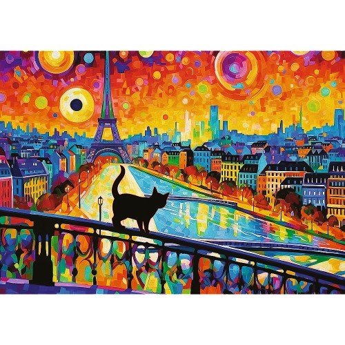 TREFL Puzle Kaķis Parīzē, 1000 gab. image 3