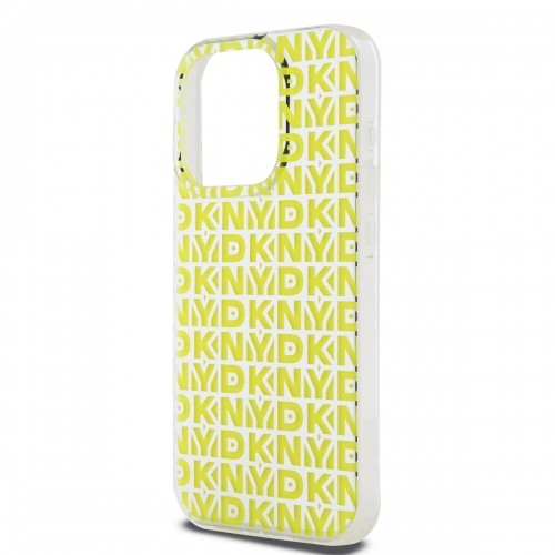 DKNY PC|TPU Repeat Pattern Case for iPhone 15 Pro Max Yellow image 3