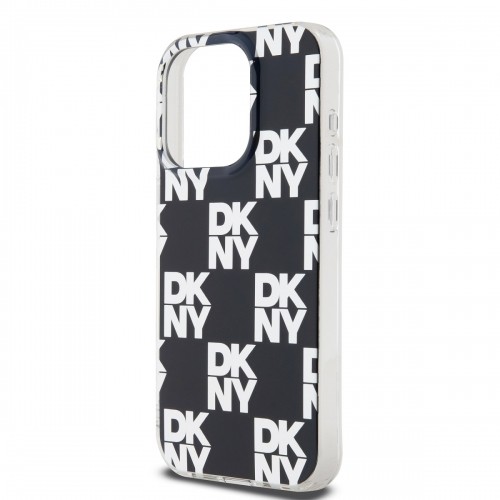 DKNY PC|TPU Checkered Pattern Case for iPhone 14 Pro Max Black image 3