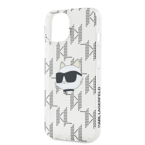 Karl Lagerfeld IML Electroplated Choupette Head Case for iPhone 15 Transparent image 3