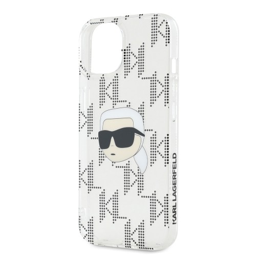 Karl Lagerfeld IML Electroplated Karl Head Case for iPhone 15 Transparent image 3