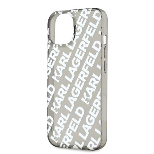 Karl Lagerfeld IML Electroplated Repeated Logo Case for iPhone 15 Silver image 3