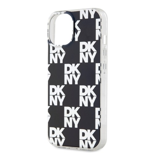 DKNY PC|TPU Checkered Pattern Case for iPhone 14 Black image 3