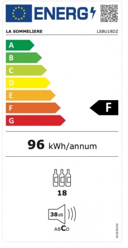 La SommeliÈre Wine cellar La Sommeliere LSBU18DZ image 3