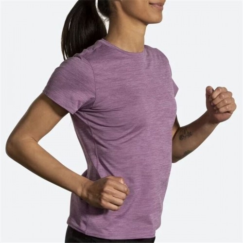 Women’s Short Sleeve T-Shirt Brooks Luxe Lilac image 3