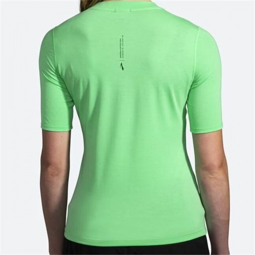 Sieviešu Krekls ar Īsām Piedurknēm Brooks High Point Zaļš image 3