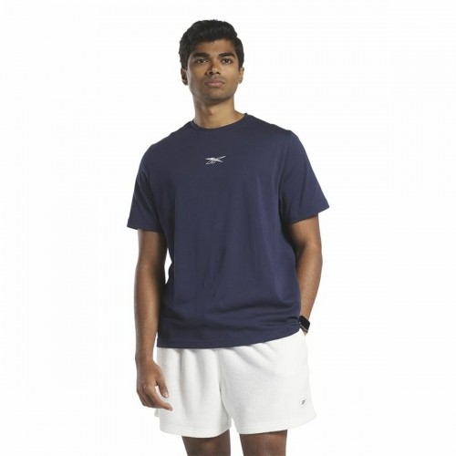 Men’s Short Sleeve T-Shirt Reebok GS Tailgate Team Dark blue image 3