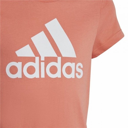 Детский Футболка с коротким рукавом Adidas Розовый image 3