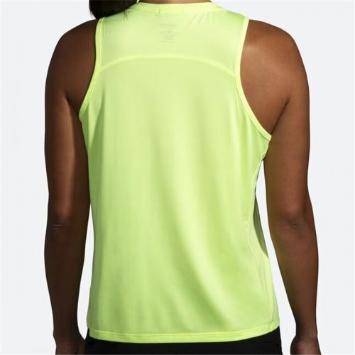 Women's Sleeveless T-shirt Brooks Sprint Free 2.0 Yellow image 3