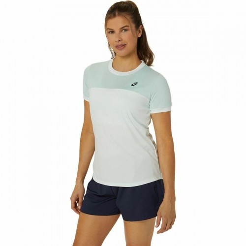 Short-sleeve Sports T-shirt Asics Court White Lady Tennis image 3