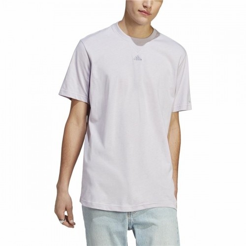 Men’s Short Sleeve T-Shirt Adidas All Szn Lilac image 3