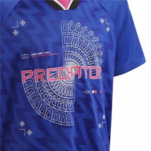 Children's Short Sleeved Football Shirt Adidas Predator Blue image 3