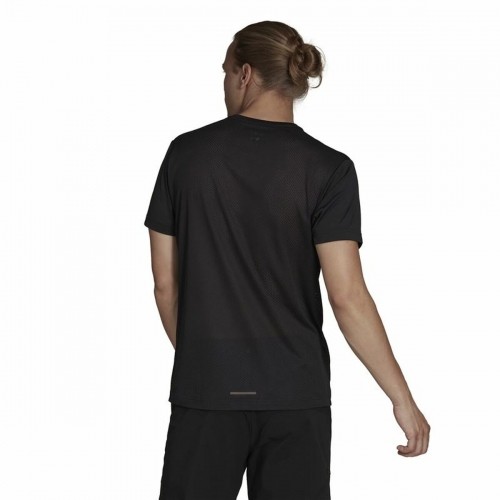 Vīriešu Krekls ar Īsām Piedurknēm Adidas Agravic Melns image 3