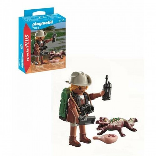 Playset Playmobil Special Plus: Researcher with Alligator 71168 9 Daudzums image 3