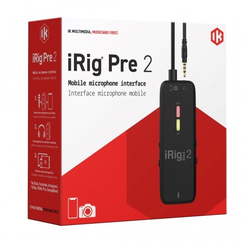 Ik Multimedia IK iRig PRE 2 - Interfejs audio iOS/ Android/ DSLR image 3