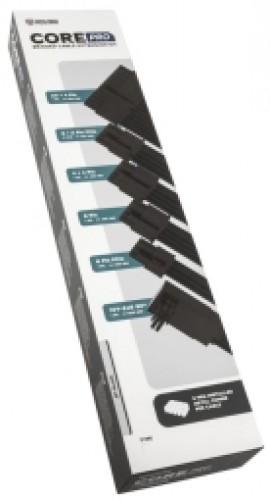PSU kabeļu pagarinātāji Kolink Core Pro Kit 12V-2x6 Type 1 - Jet Black image 3