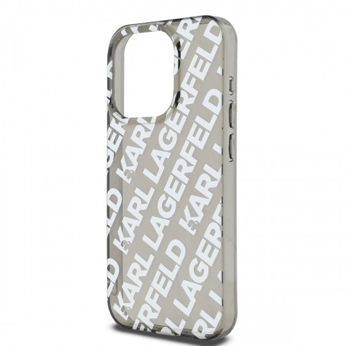 Karl Lagerfeld IML Electroplated Repeated Logo Case for iPhone 15 Pro Max Silver image 3