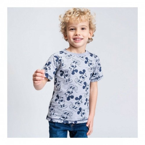 Child's Short Sleeve T-Shirt Mickey Mouse Grey image 3