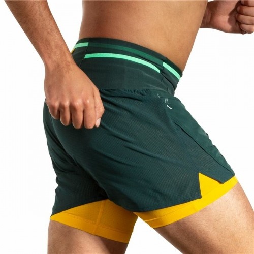 Men's Sports Shorts Brooks High Point 5" 2-in-1 Green image 3
