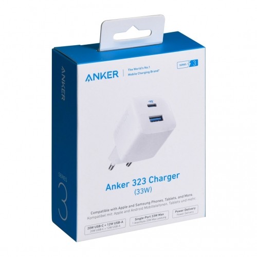 Ładowarka Anker 323 33W 1x USB-A 1x USB-C biały image 3